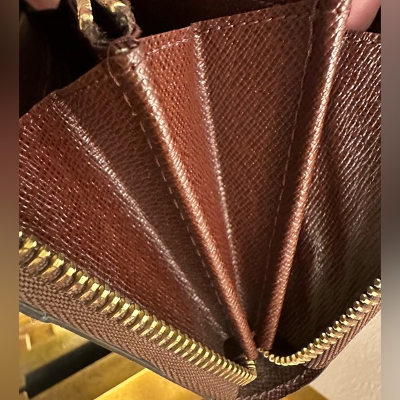 Rare Louis Vuitton Black/White/Brown Walnut Leather Monogram Gamma Zippy - Picture 6 of 16